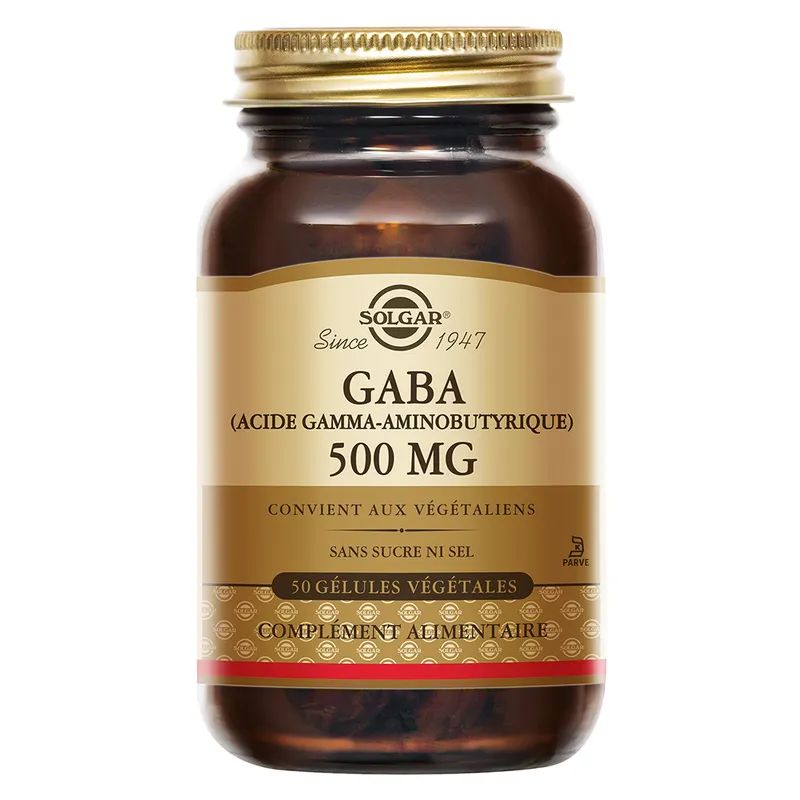 GABA 500 mg - Sommeil - Relaxation - 50 gélules végétales