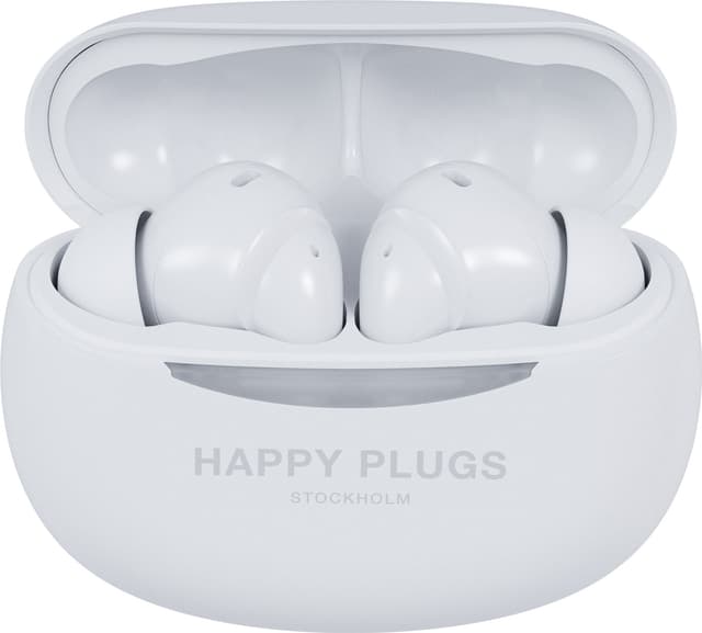 Happy Plugs Joy Pro helt trådløse in-ear høretelefoner (hvid)