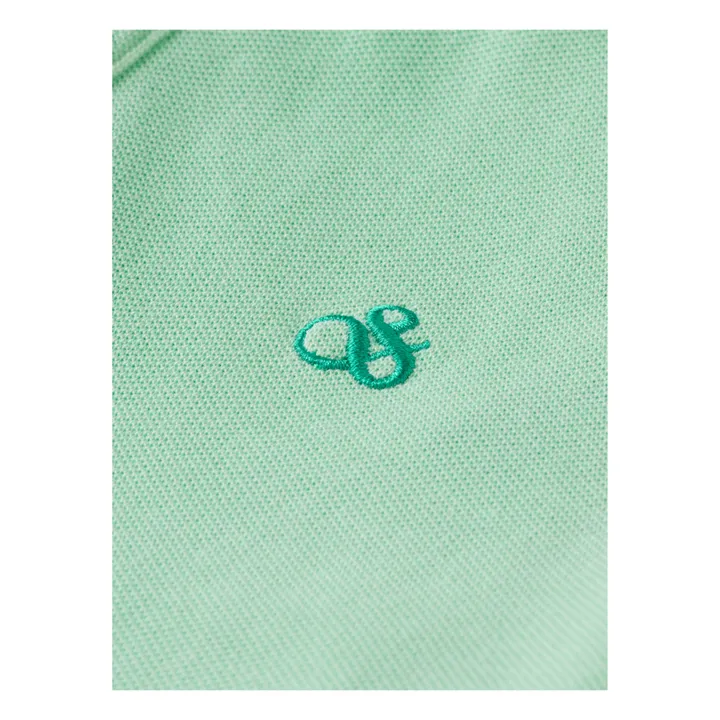 Scotch & Soda Polo Logo Brodé | Vert Menthe