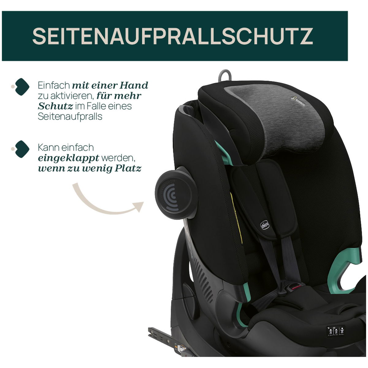 ChiccoChicco   FullSeat 360 i-Size ohne Basis black satin