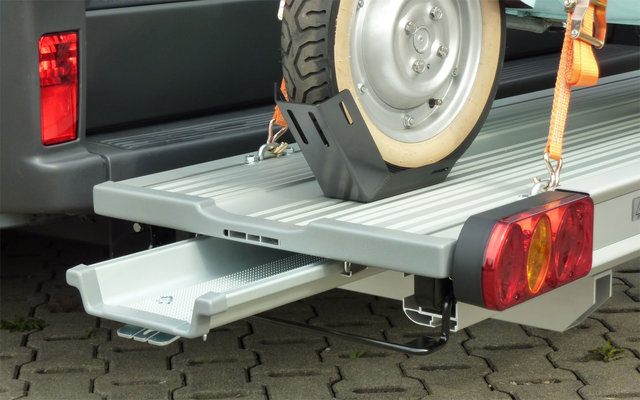 Linnepe SlidePort Lastenträger für Fiat Ducato ab 07/2006  für 1 Roller oder 1 Motorrad mit Überhang