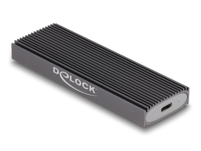 Delock Externes Gehäuse M.2 NVMe PCIe & SATA SSD zu USB 3.1 Externes USB Type-C Combo Gehäuse für M.2 NVMe PCIe oder SATA SSD werkzeugfrei