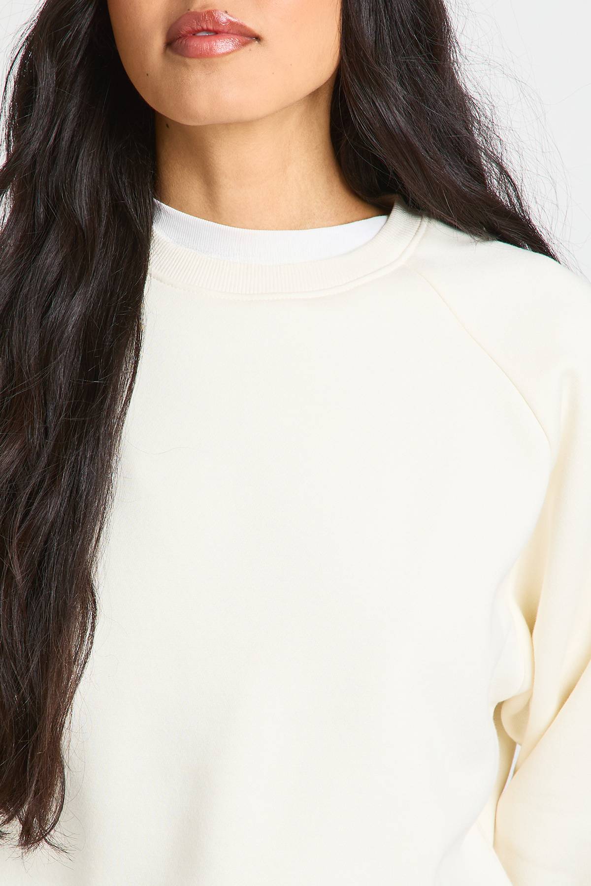 boohoo Sweat-shirt Oversize Grande Taille À Coutures Raglan