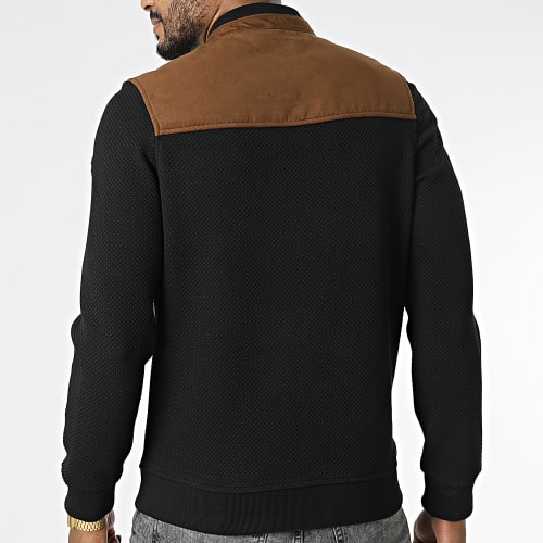 Veste Zippée BLC22K03 Noir Marron