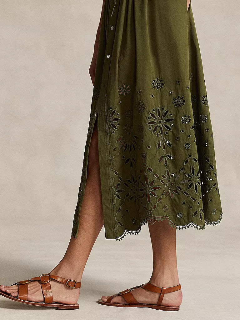 POLO RALPH LAUREN Midikleid olive