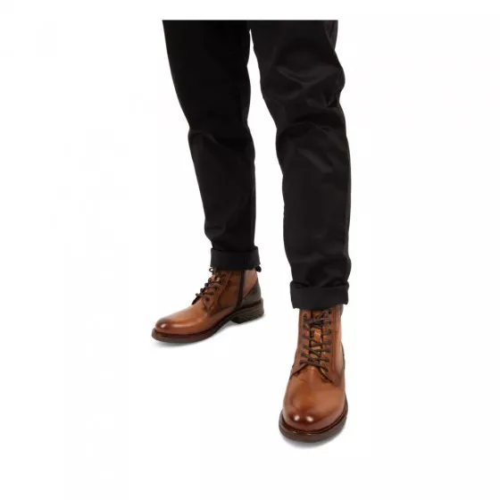 Bottines COGNAC DENIM SIDE CUIR