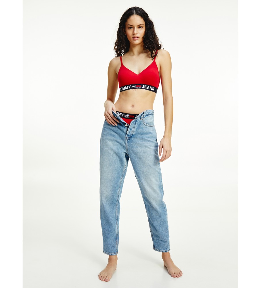 Cuecas Tommy Hilfiger vermelhas com contraste na cintura