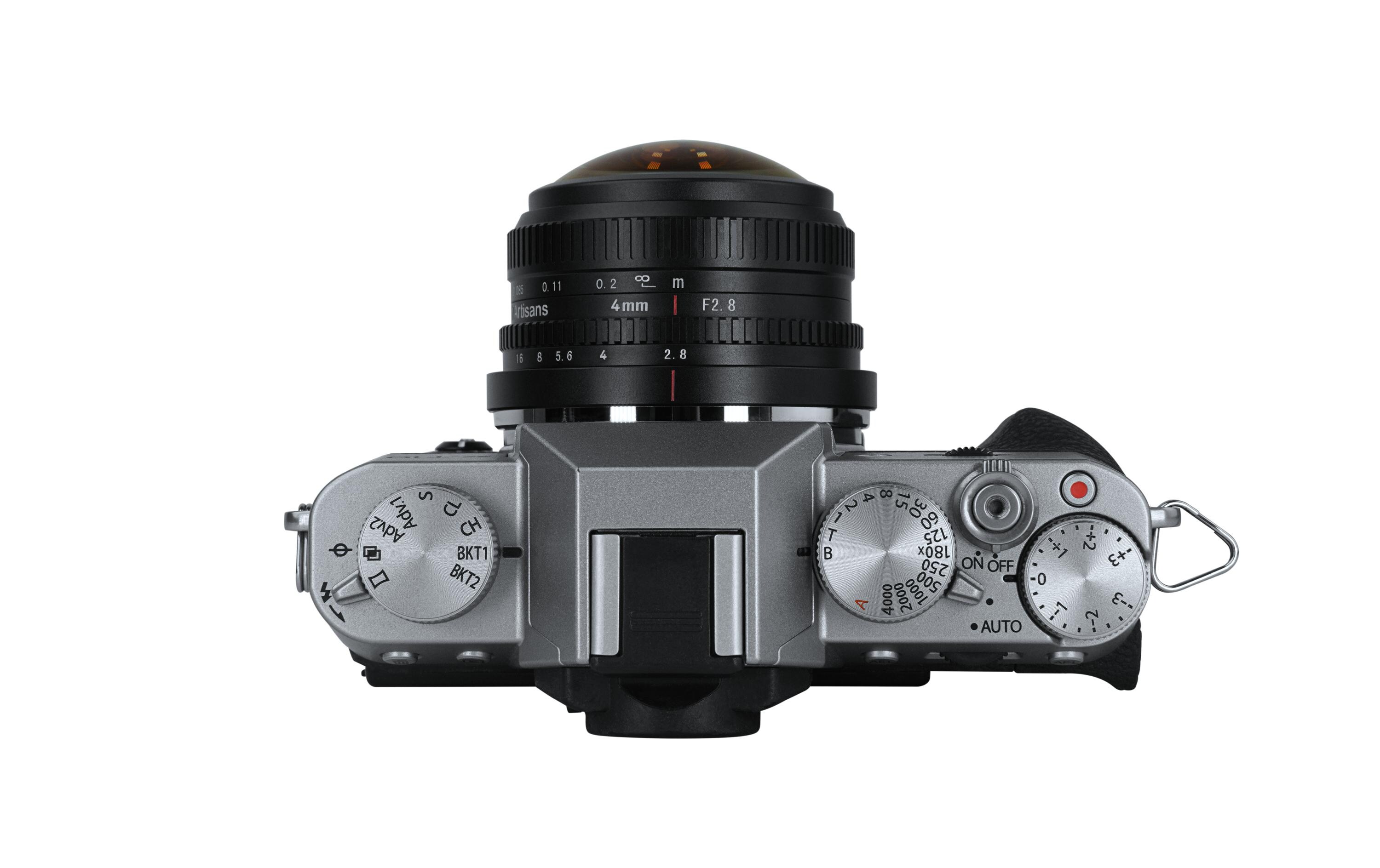 Festbrennweite 4mm F/2.8 Fisheye – Fujifilm X-Mount<br>Zirkulares Fisheye-Objektiv mit 225° Blickwinkel