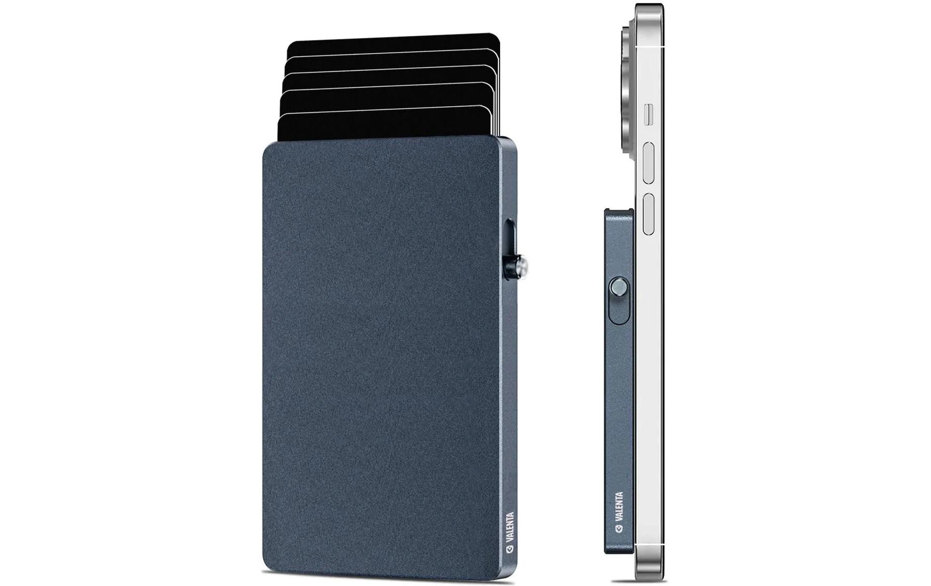 CardCase Aluminium MagSafe BlauAluminium-Kreditkartenhülle mit RFID-Schutz