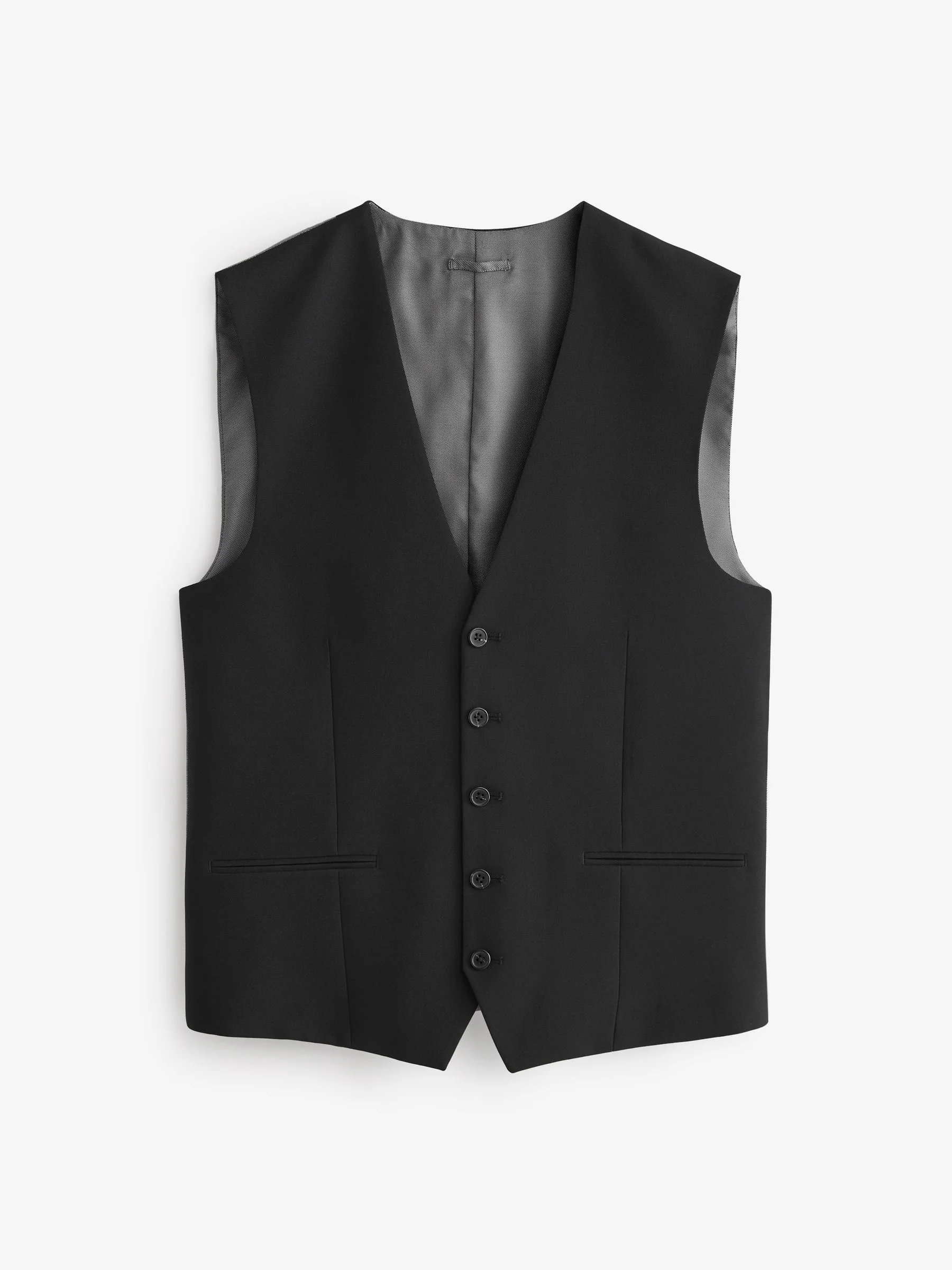 Zwart - Regular fit must-have gilet