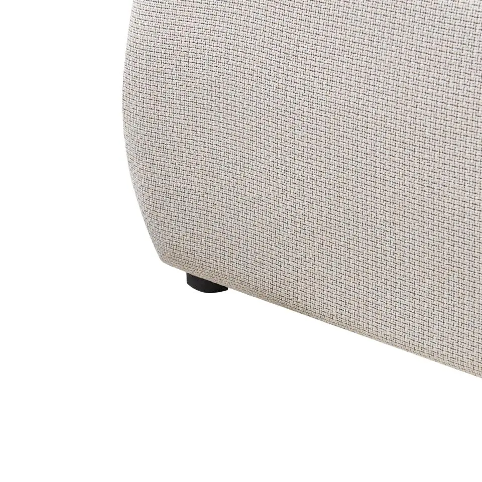 BAJONNA - Tweepersoonsbed - Beige - 160 x 200 cm - Stof