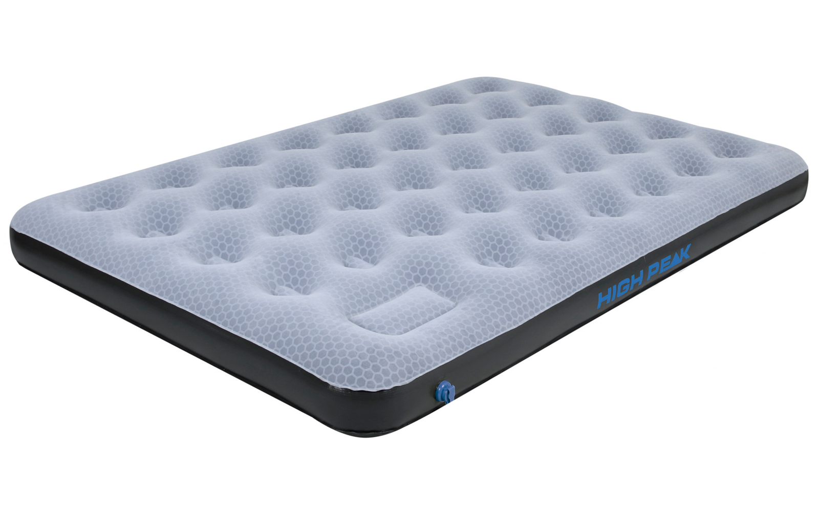 High Peak Comfort Plus Air bed Luftbett mit integrierter Pumpe 185 x 74 cm grau/blau/schwarz Single