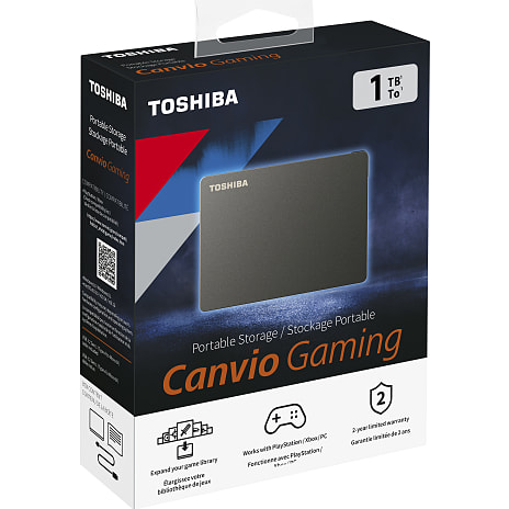 Toshiba Canvio Gaming 1TB - sort
