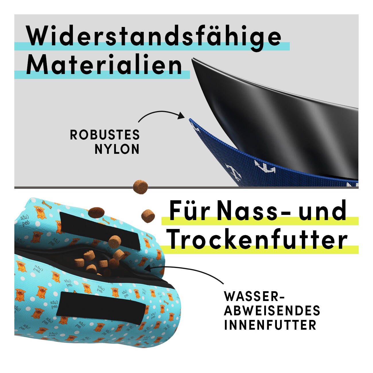STUCH Futterbeutel - Futterdummy zum Apportieren schwarz