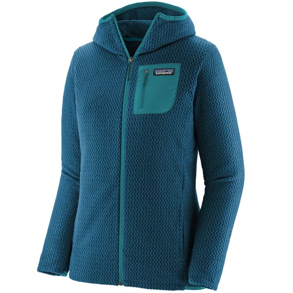 Veste polaire randonnée PATAGONIA W'S R1 AIR FULL-ZIP HOODY LAGOM BLUE