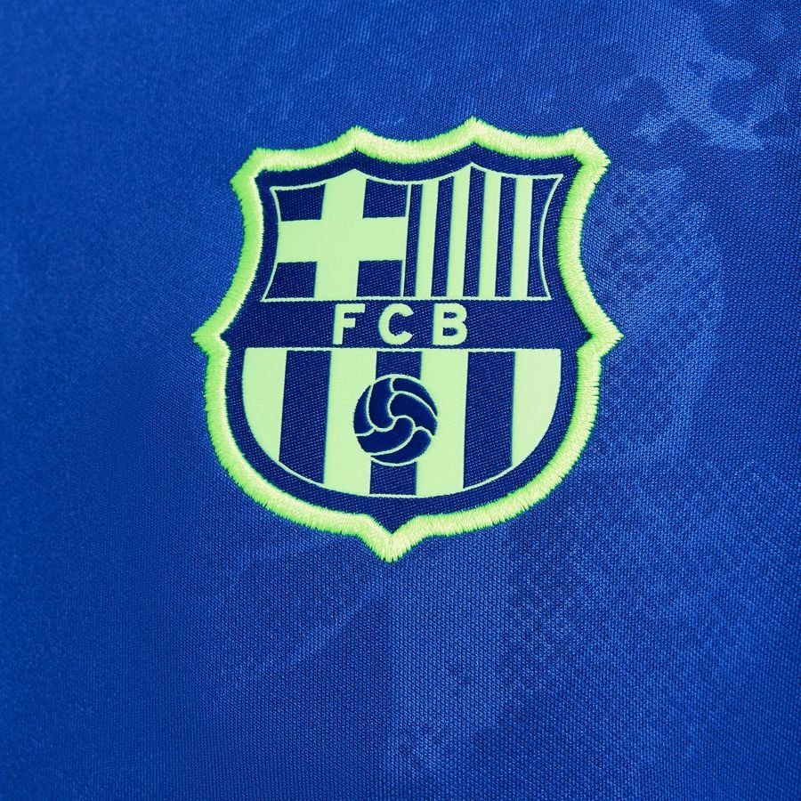 FC Barcelone Veste d'Entraînement Academy Pro Anthem 3ème - Bleu Royal/Vert Enfant