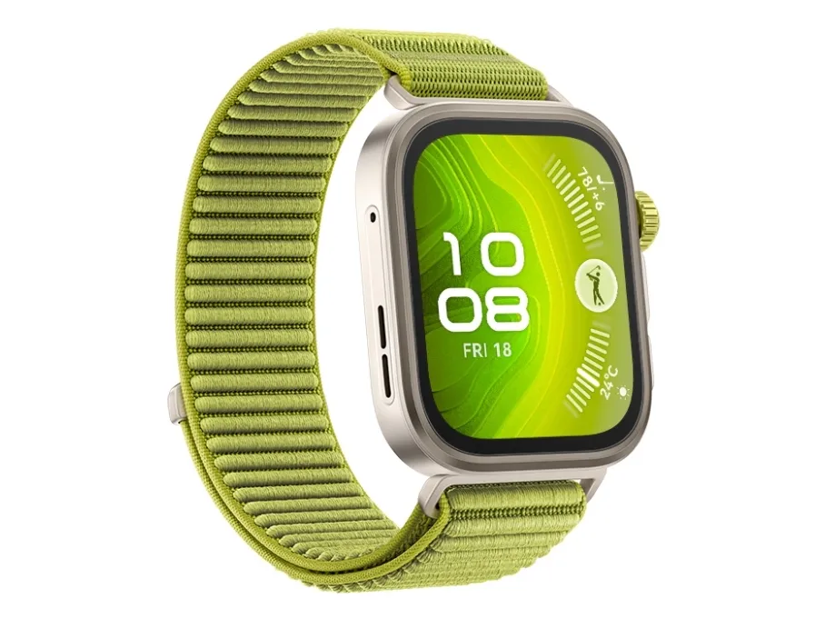 Huawei Watch Fit 4 Pro - Aluminiumslegering - smart ur med rem - nylon - grøn - håndledsstørrelse: 130-210 mm - display 1.82