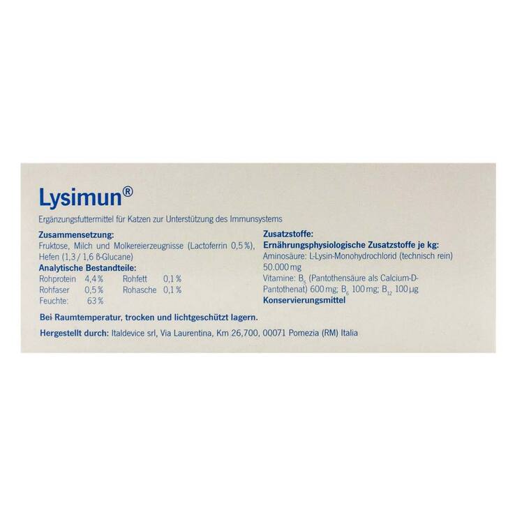 Lysimun Ergänzungsfutterm.Lösung für Katzen, 100 ml