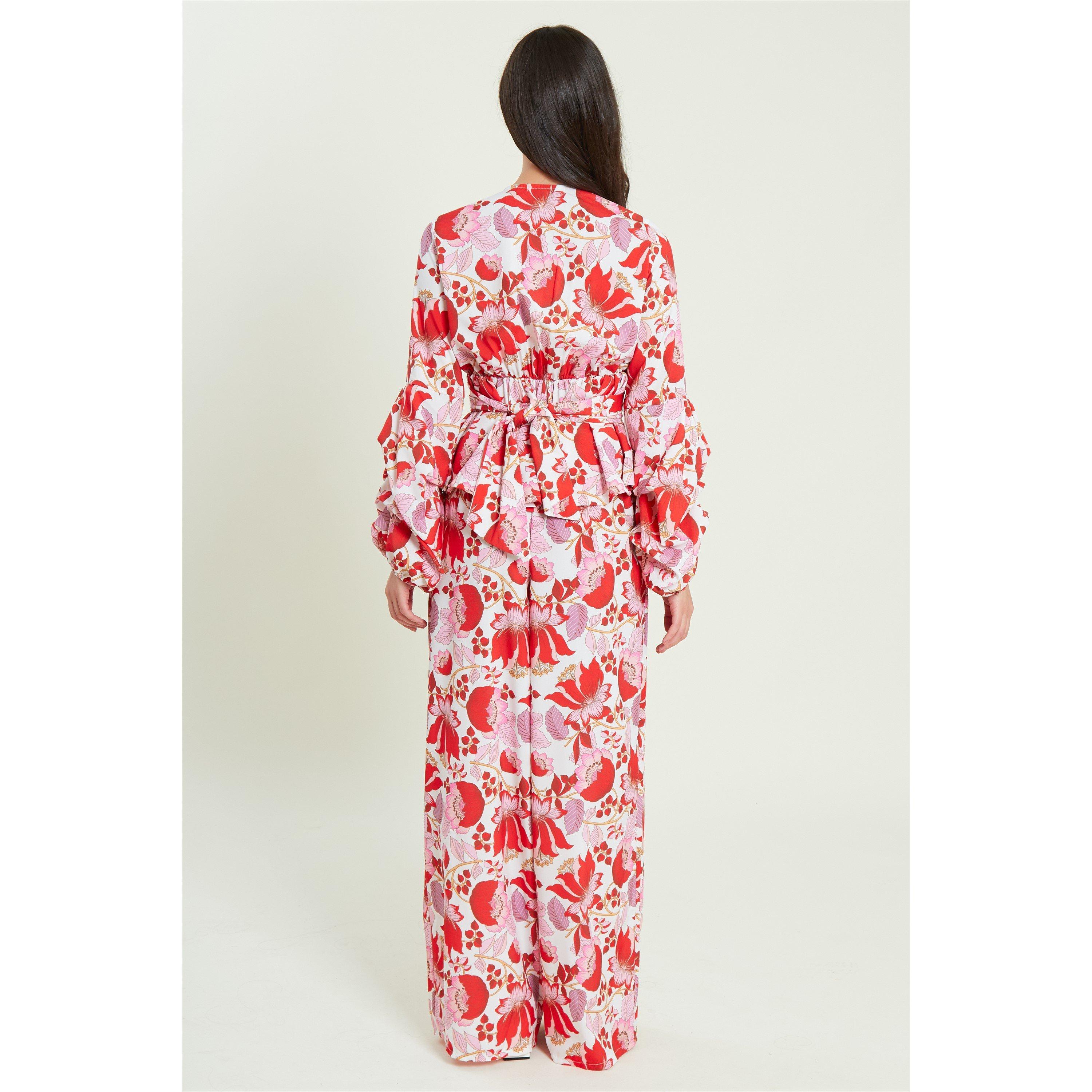 Be You BY Peplum Top and Wide Leg Trouser Co ord Set Womens