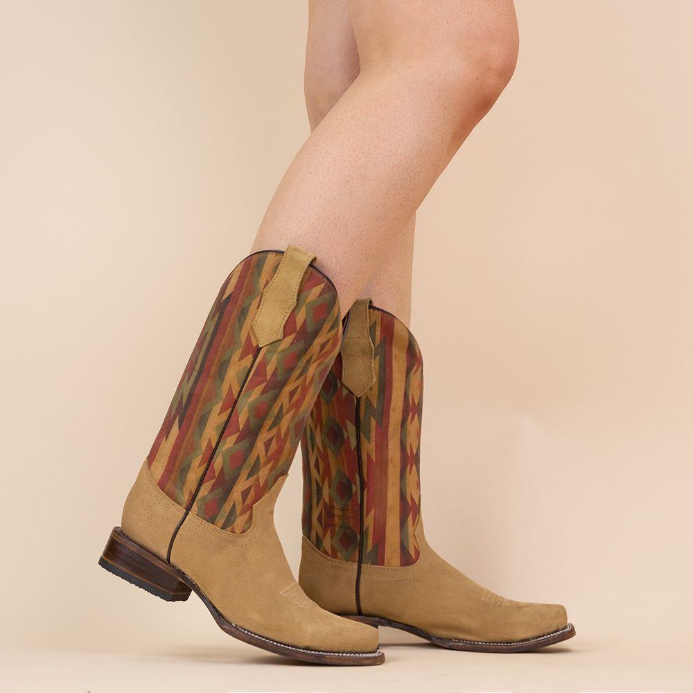 Corral cowboyboots L5726 lichtbruin aztec
