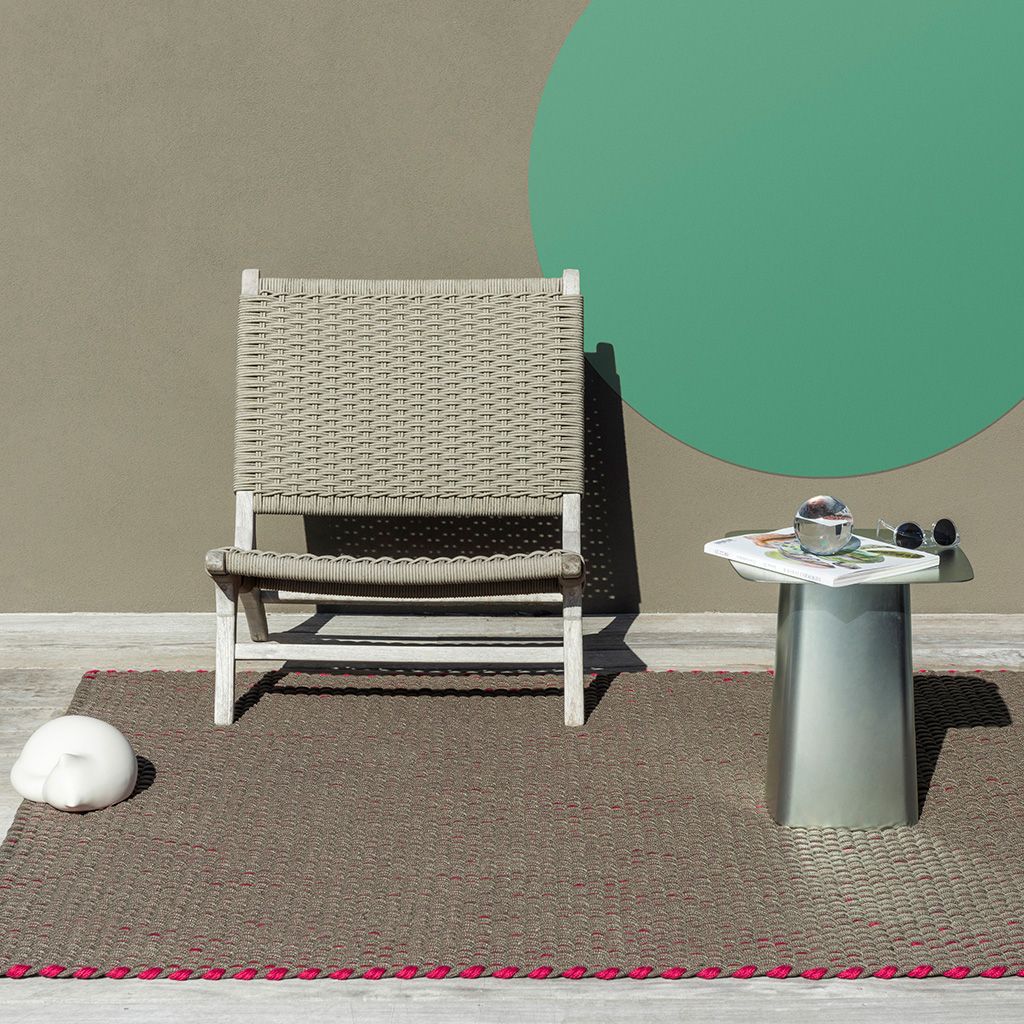 Vloerkleed Tricolore Thyme Grey Pink 496904 Lace  | Brink & Campman