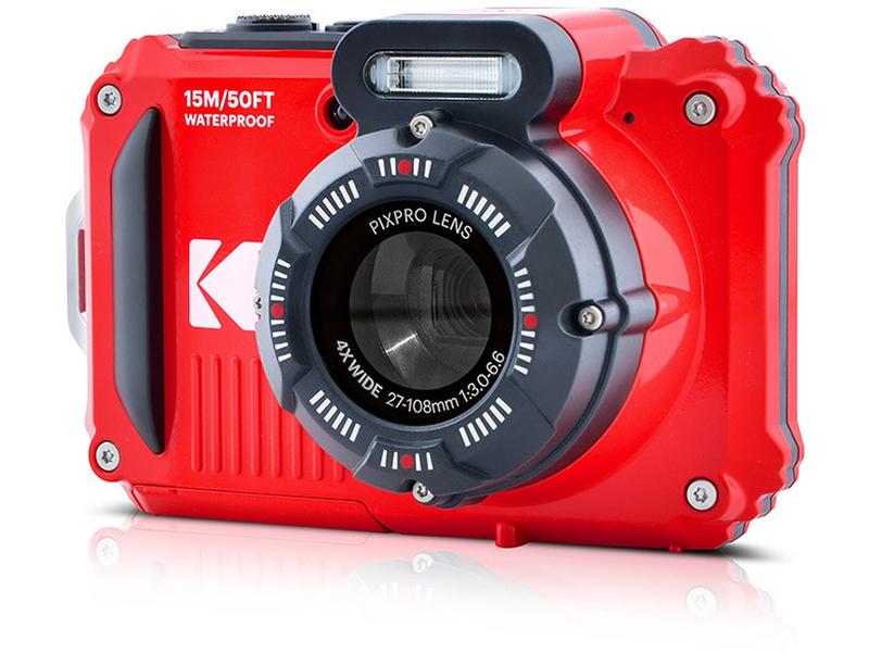 Kodak Unterwasserkamera PixPro WPZ2 Rot Wasser-, stoss- und staubdichte, Point & Shoot-Kamera