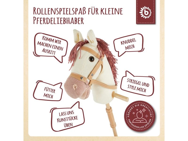 bieco Steckenpferd Ginger Spielzeug Pferdchen