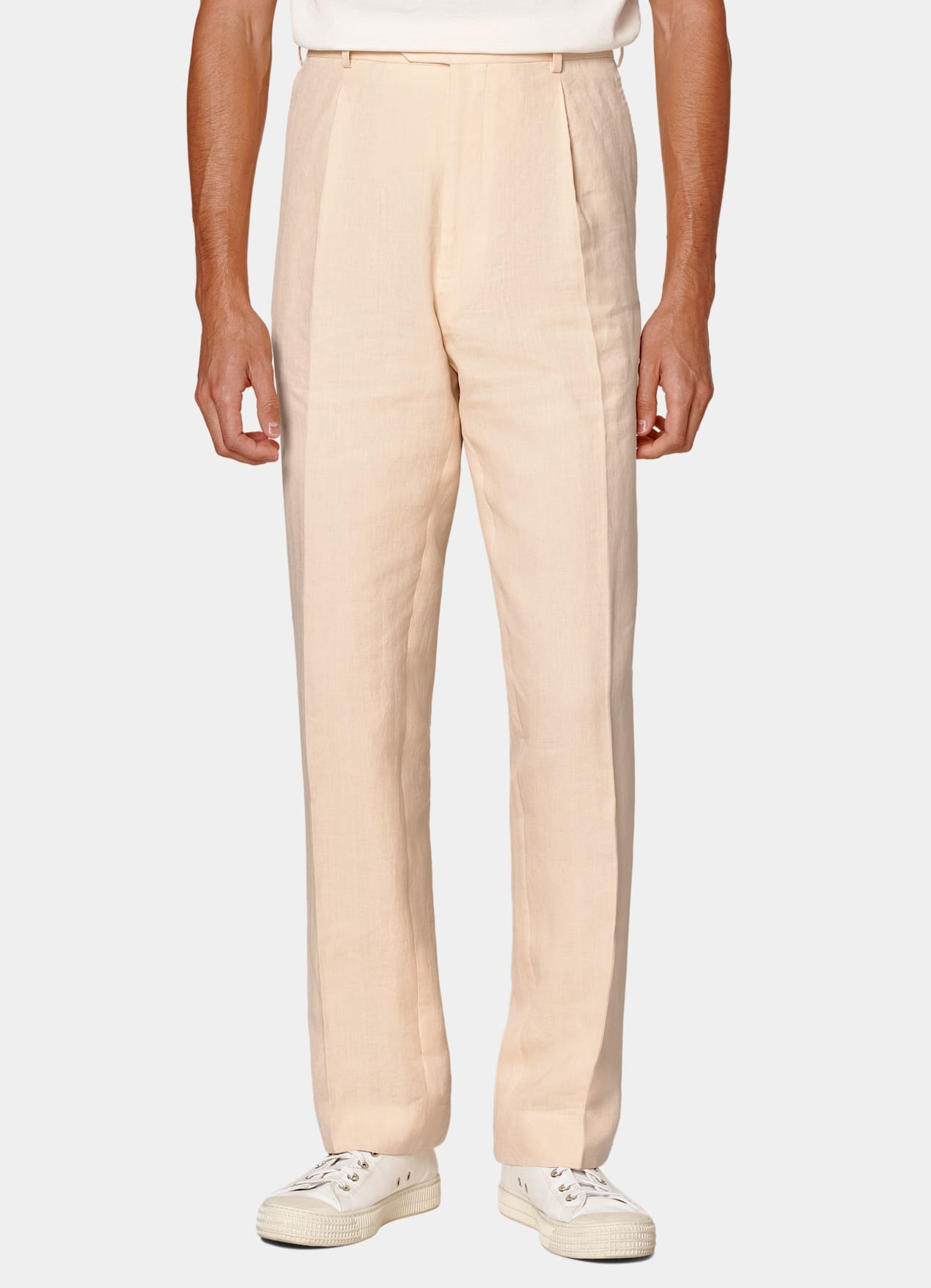 Costume Havana coupe Tailored rose clair