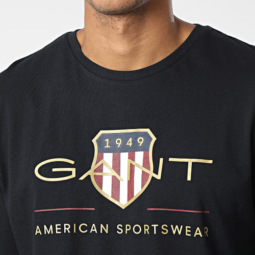 Tee Shirt Manches Longues Archive Shield Noir