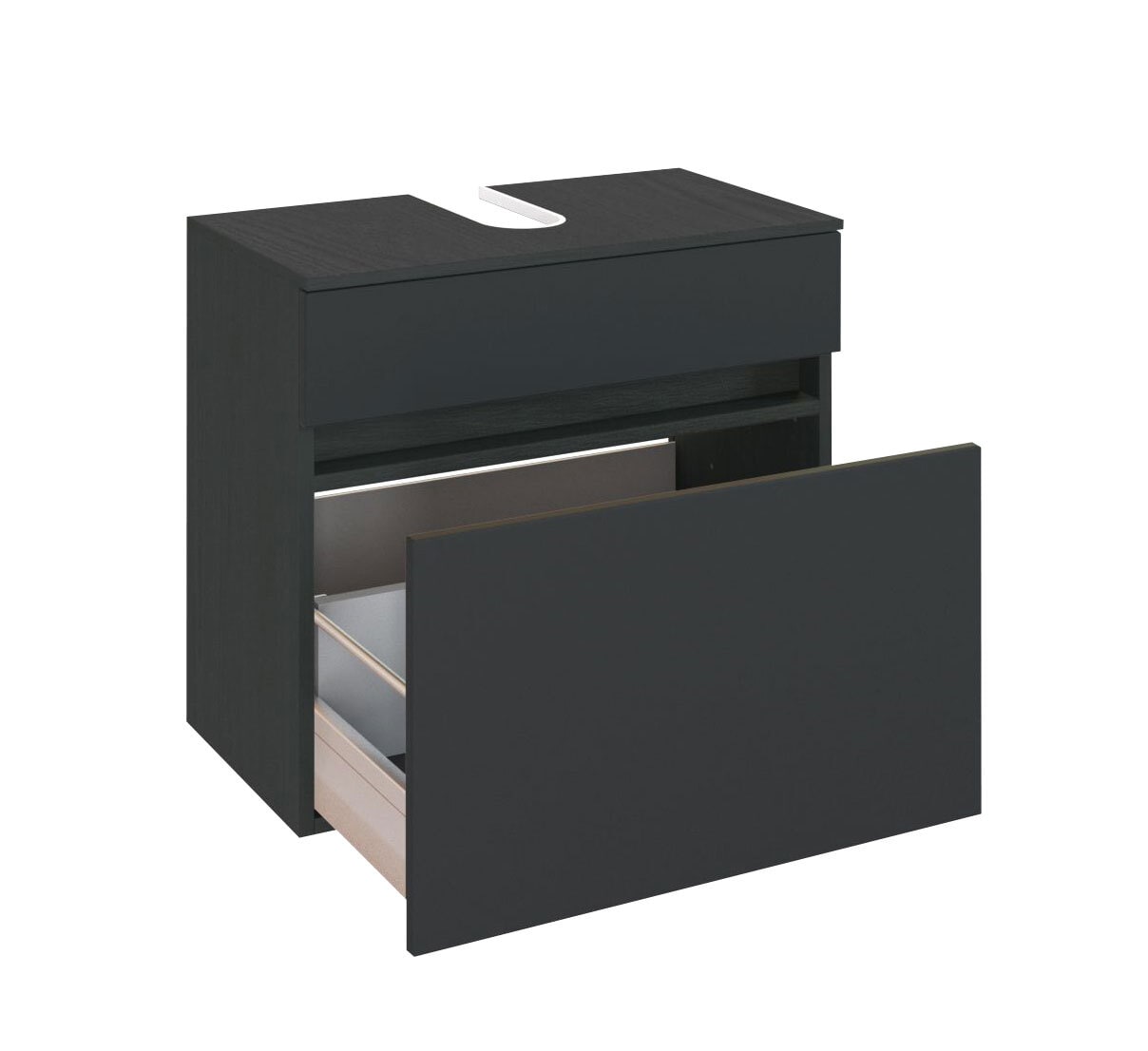 Waschbeckenunterschrank BAABE 60 x 55 cm Graphit matt