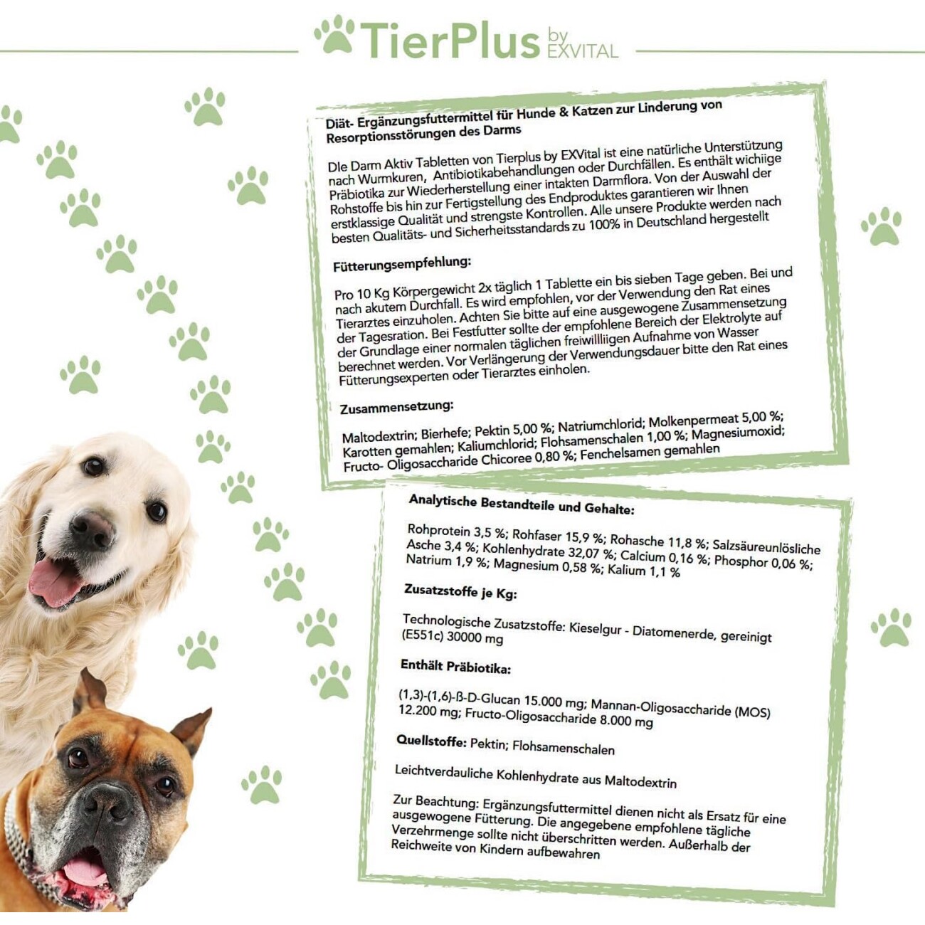 TierPlus ® Darm Aktiv Tabs Präbiotika