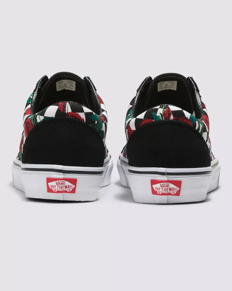 Customs Checkerboard Roses Old Skool
