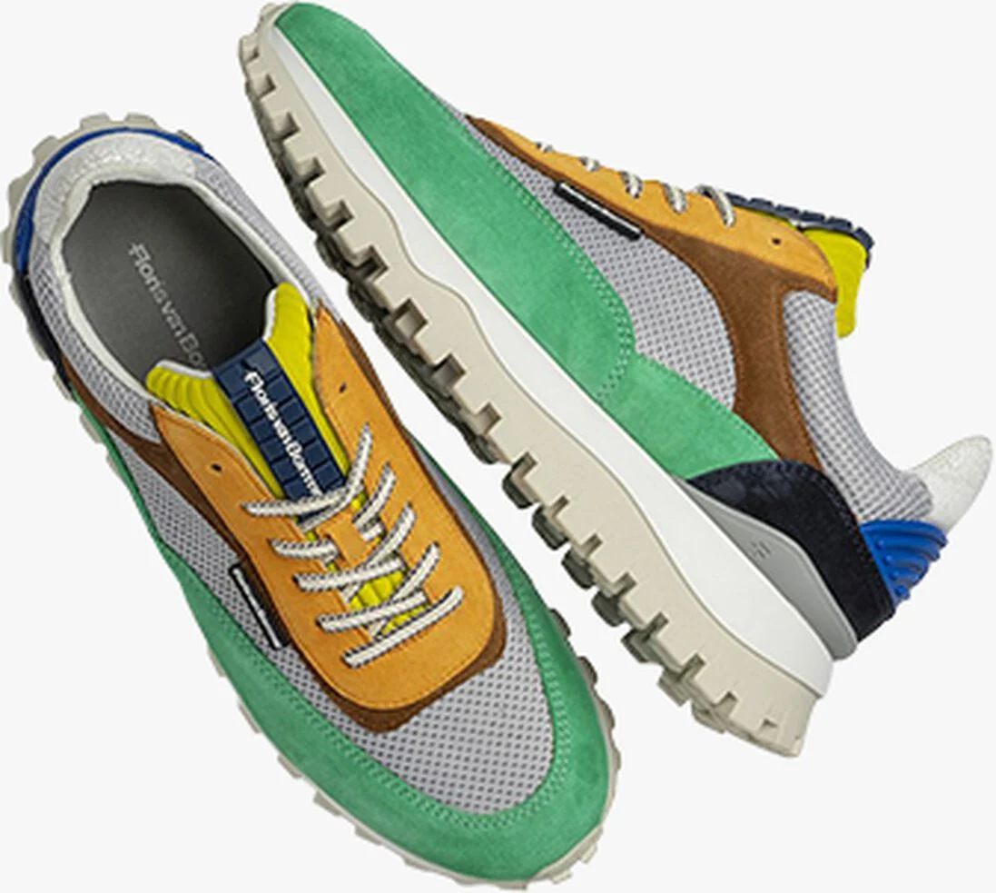 FLORIS VAN BOMMEL groene floris van bommel lage sneakers sfm-10157