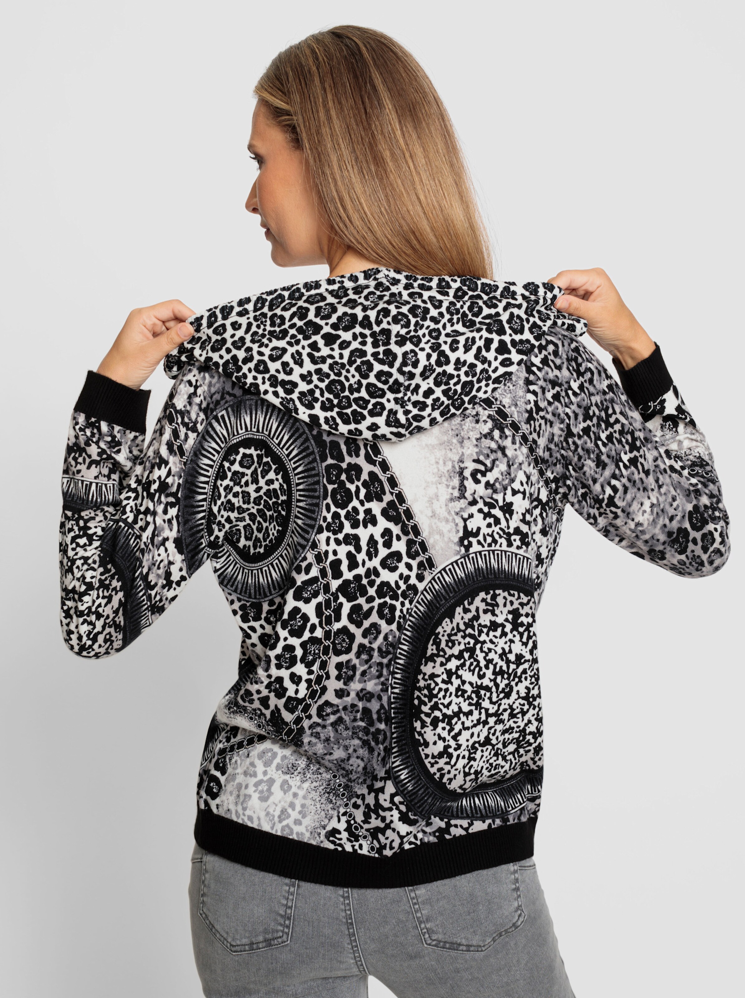 Druck-Pullover