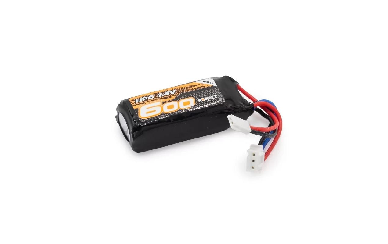 RC-Akku LiPo 600 mAh 7.4 V2S LiPo Akku für 1:18 mini Crawler mit Molex 51005 Stecker