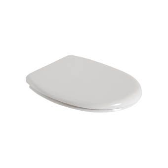 Plieger Compact closetzitting m. deksel t.b.v. wandcloset verkort wit