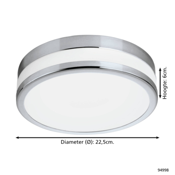 EGLO plafonnière Palermo 11W chroom