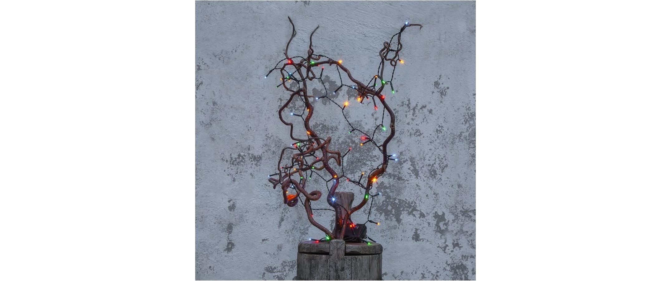 LED-Lichterkette Akku, 80 LED, 5.6 m, OutdoorWeihnachtslichterkette
