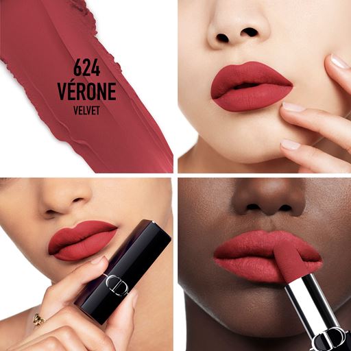 Dior Rouge Dior New Velvet Lipstick, 624 Vérone