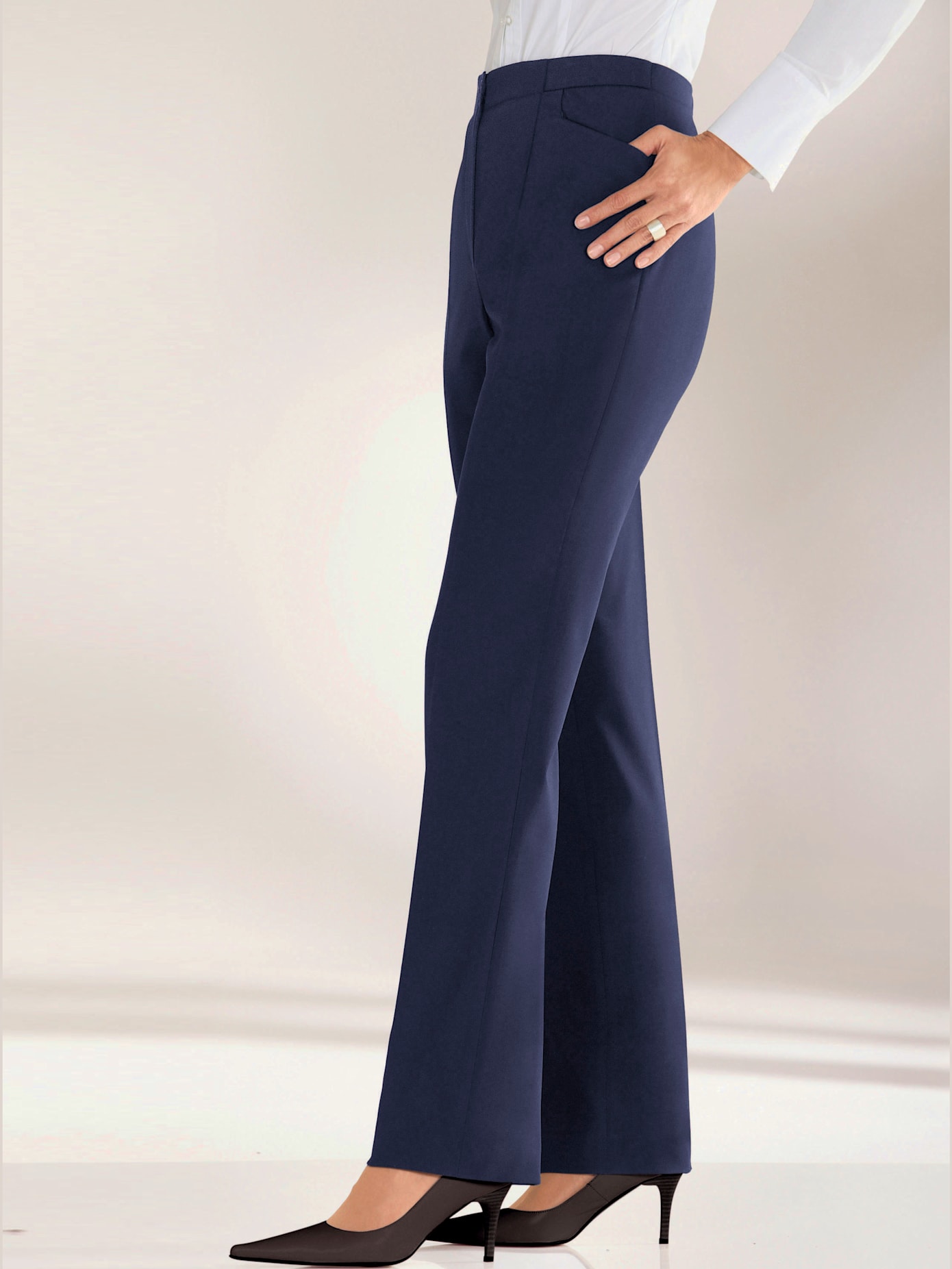 Pantalon costume taille élastiquée invisible