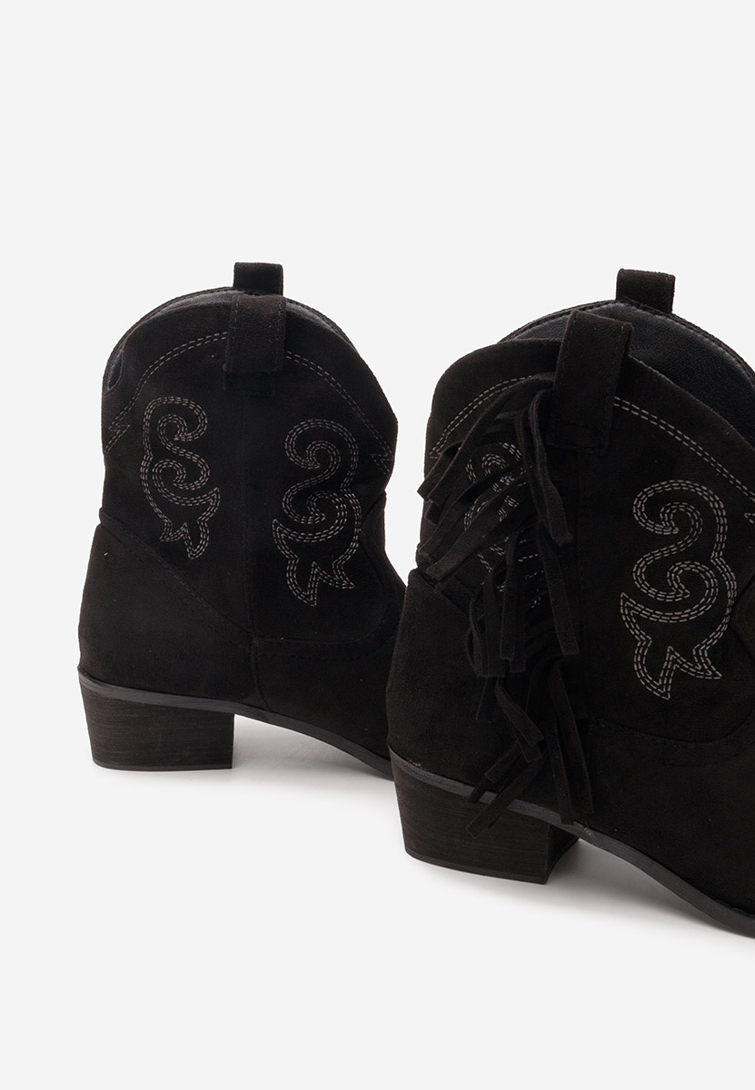 Bottines western femme noires Matesa