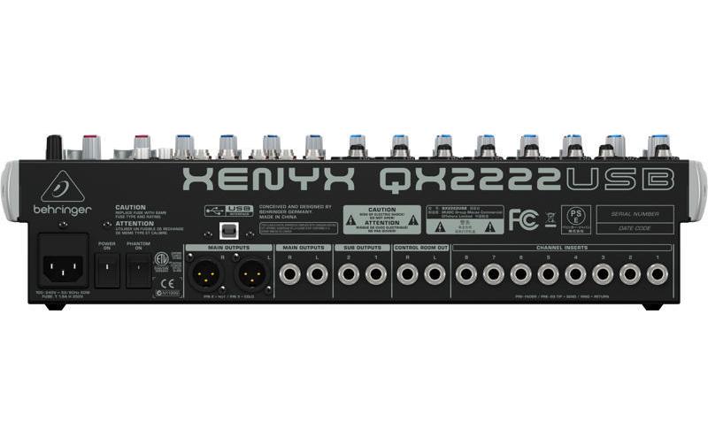 Mischpult Xenyx QX2222USB<br>Mischpult mit USB-Anschlüssen
