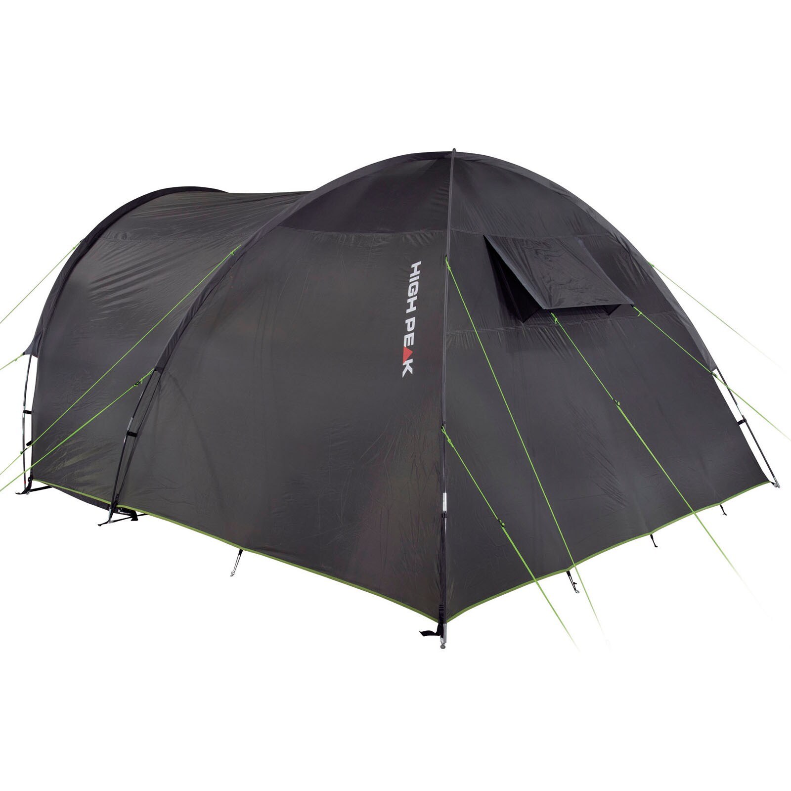 HIGH PEAK Kuppelzelt Samos 5 Familienzelt 5 Personen Camping Zelt Groß Vorraum