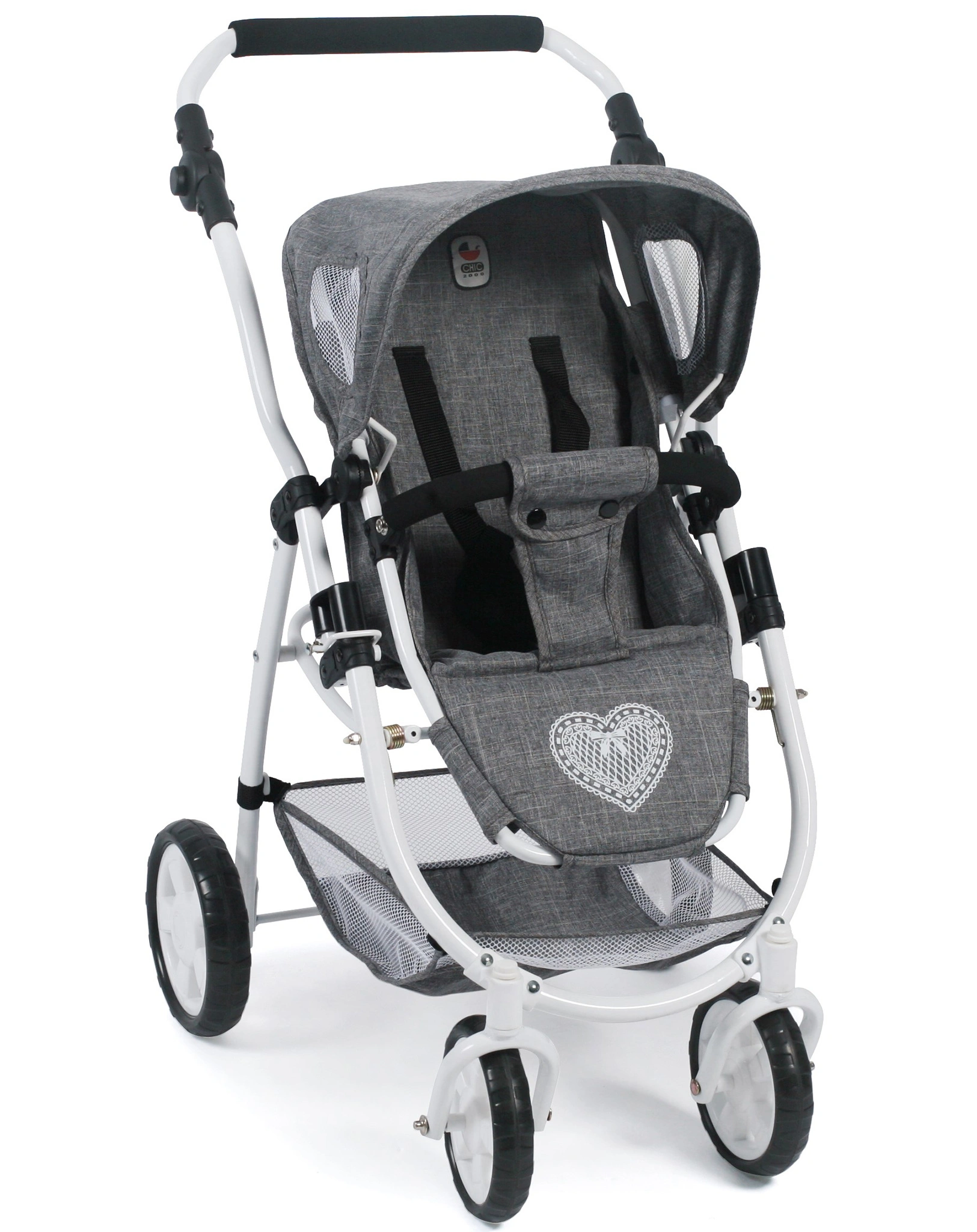 Kombi-Puppenwagen EMOTION ALL IN 3in1 in jeans grau