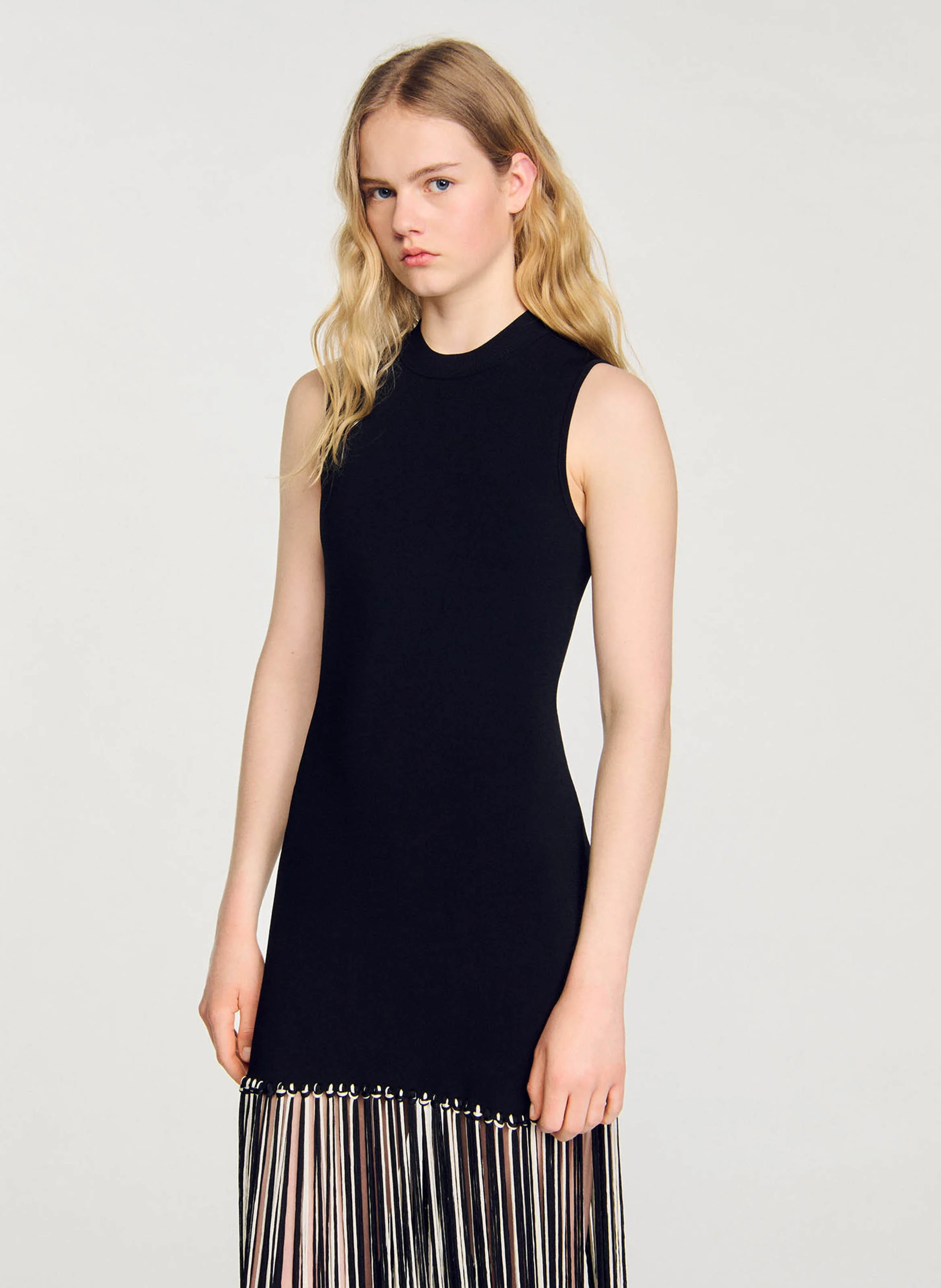 Robe moulante col montant | Multicolore