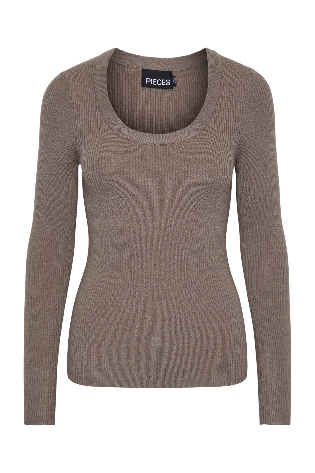 Pieces Pcmira Ls U-Neck Knit 4542917 fossil