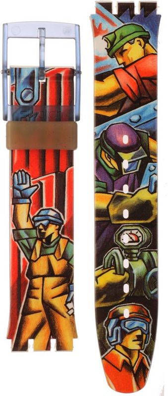 Swatch Plastic - Auto/Scuba/Chrono - SA/SC/SD/SE/SH/SO/ST ASDM105 SDM105 Tovarisch Horlogeband