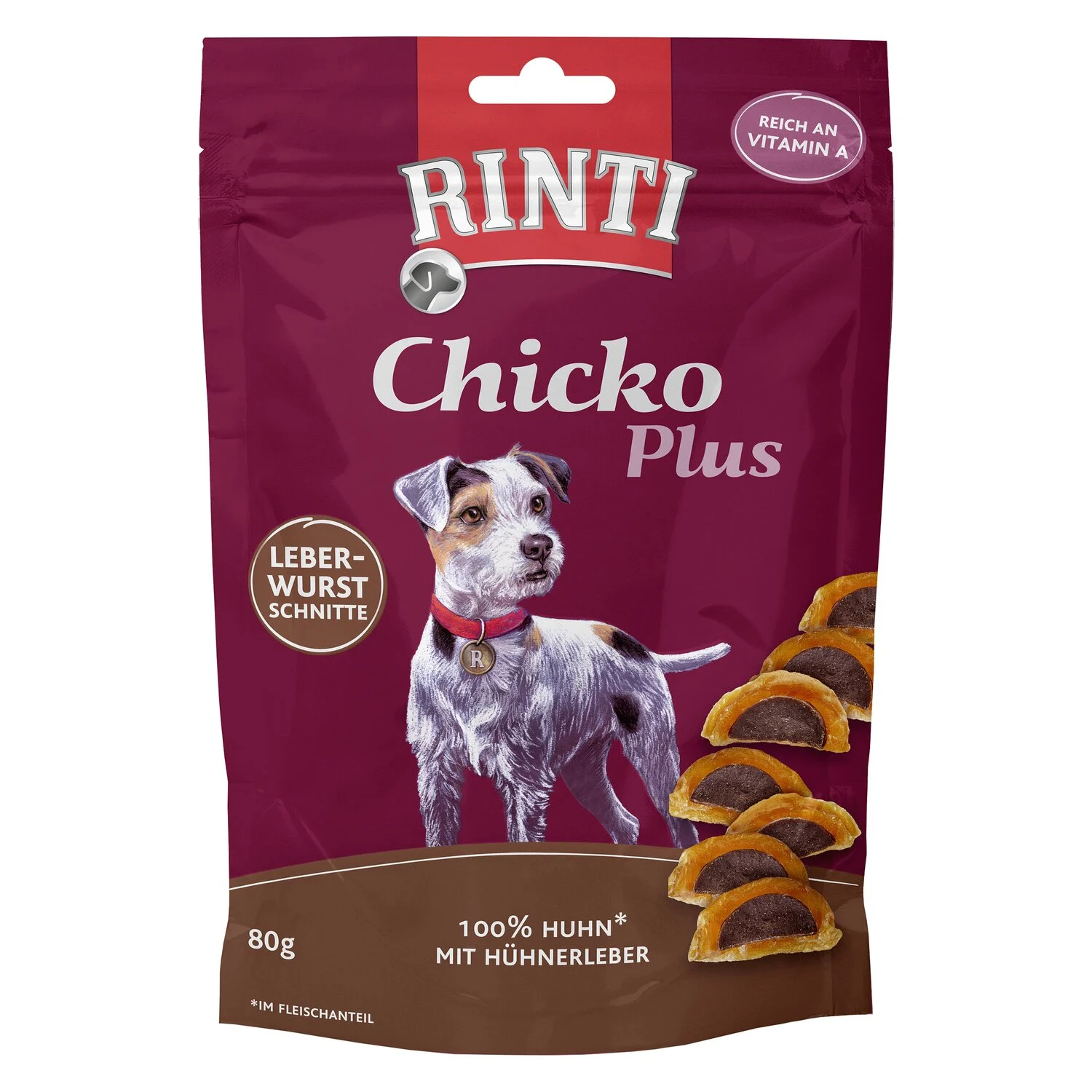 RINTI Leberwurstschnitte Chicko Plus  - 80 g