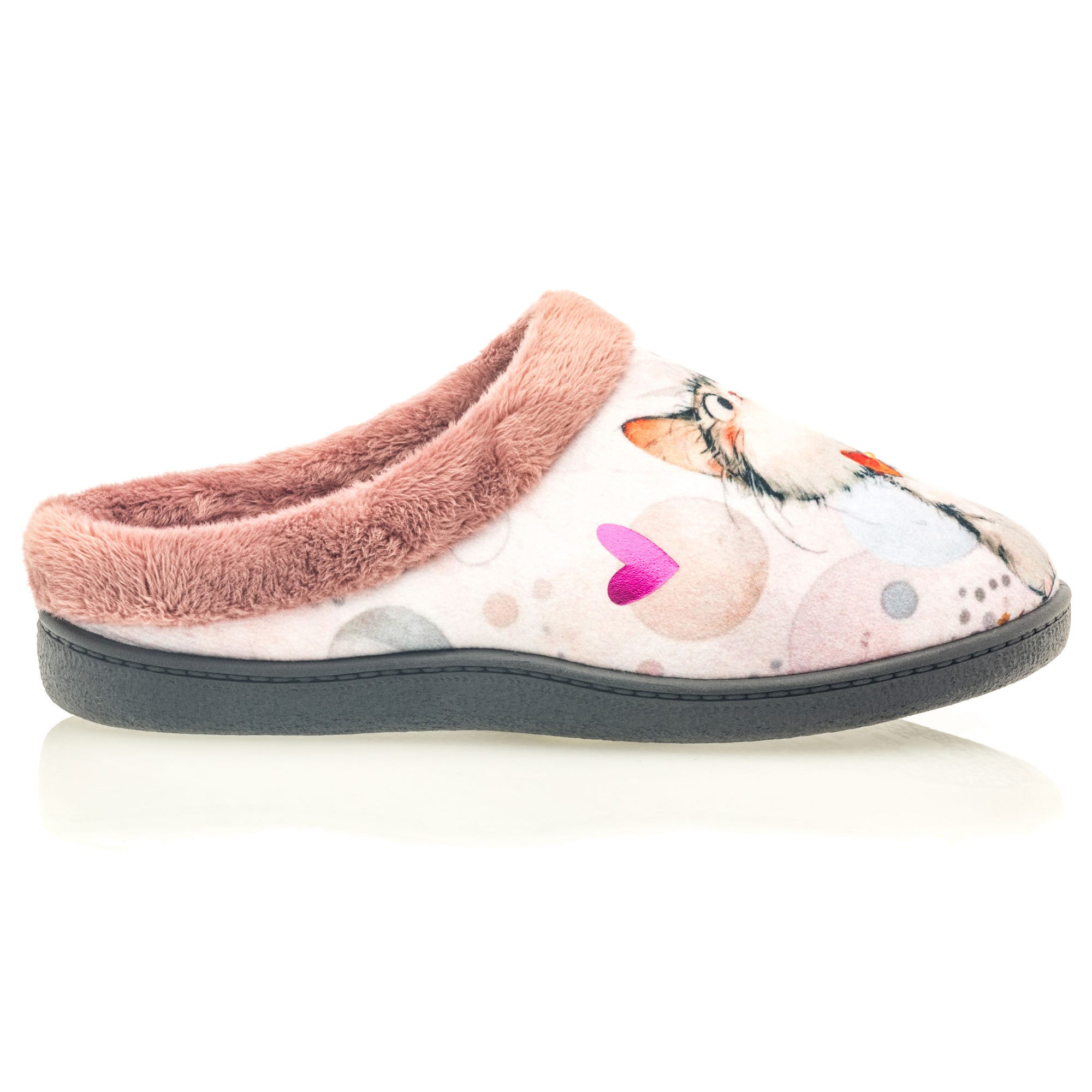 Pantoufles mules Femme rose