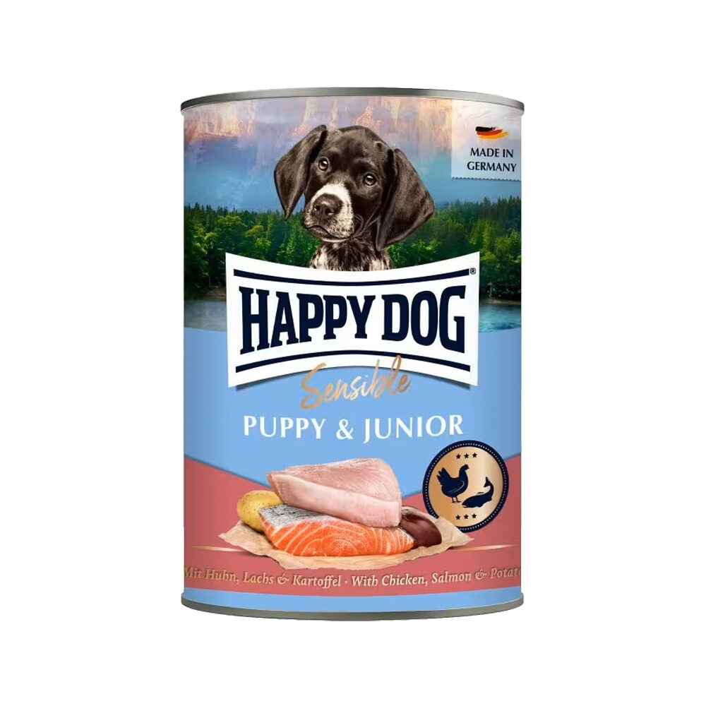 Happy Dog Sensible Puppy & Junior Natvoer - Kip, Zalm & Aardappel
